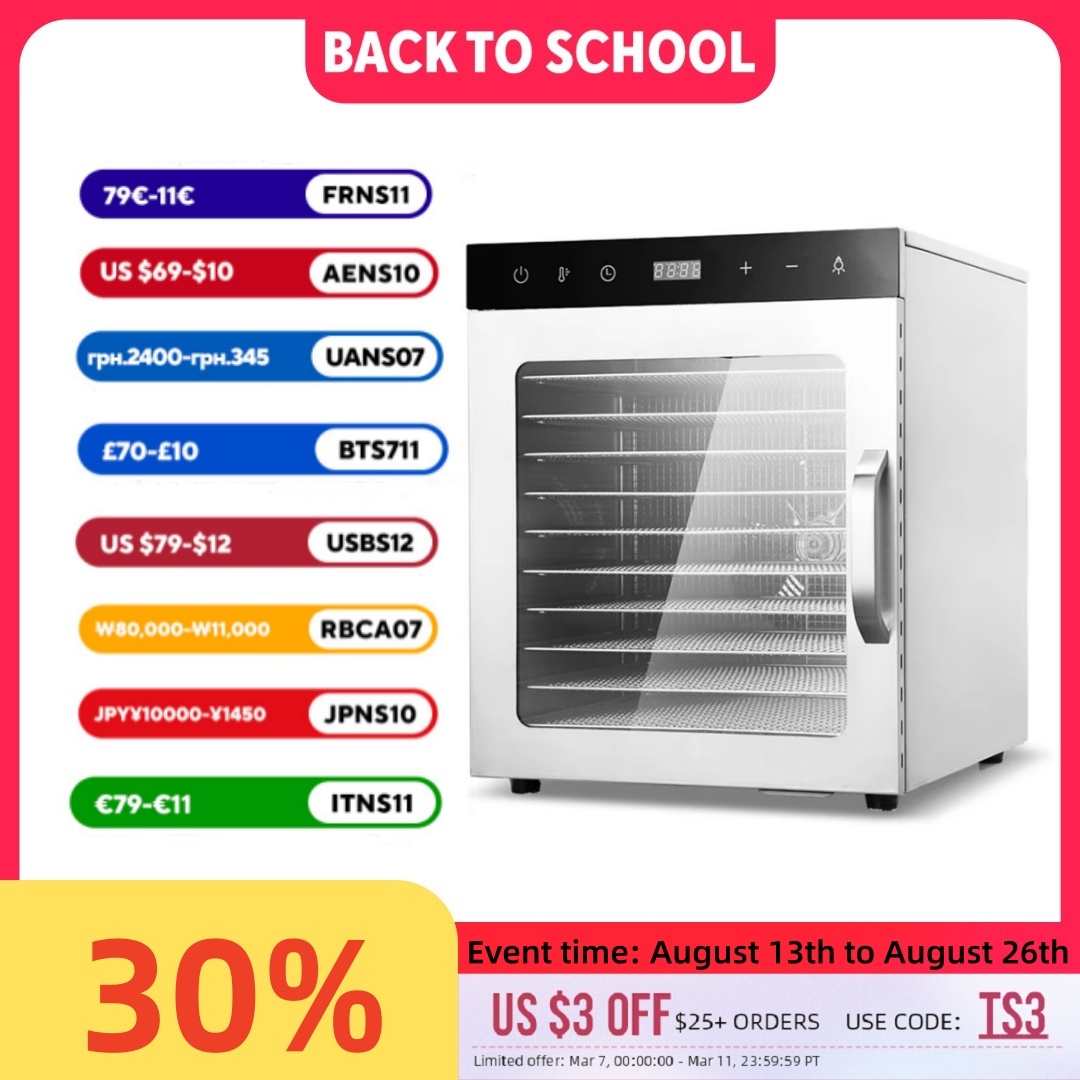 Commercial Food Dehydrator - 10 layer Food Dehydration Dried Fruit