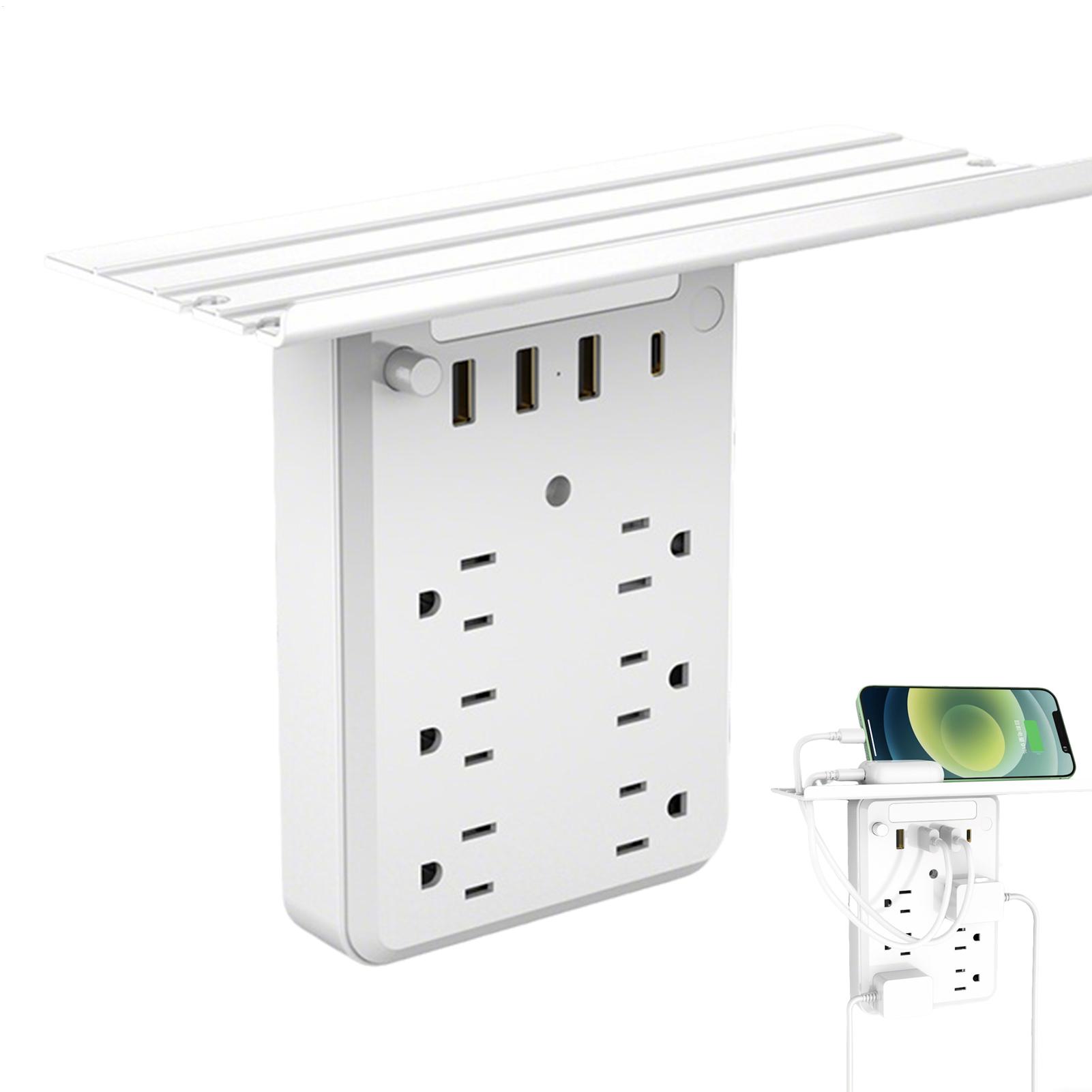 Wall Shelf Commercial Kitchen - Multiple Outlet Wall Plug Charging Station