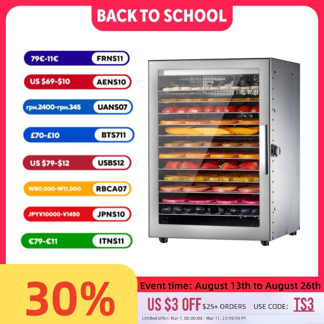 Commercial Food Dehydrator - 220V 110V Dry Fruit Machine Food