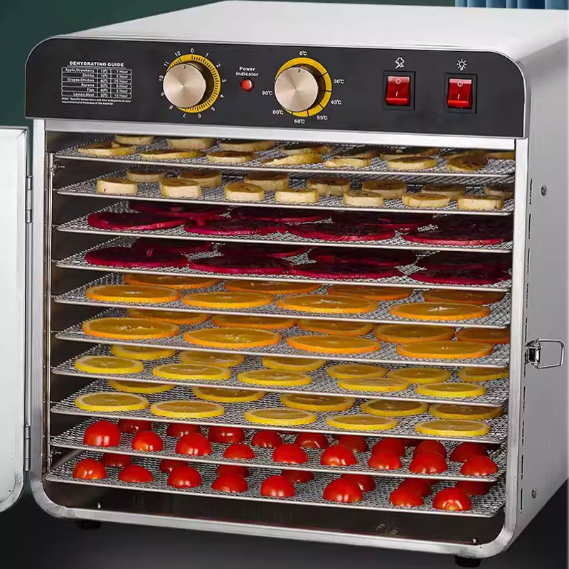 Commercial Food Dehydrator - 10 Layer Stainless Steel Food Dehydrator