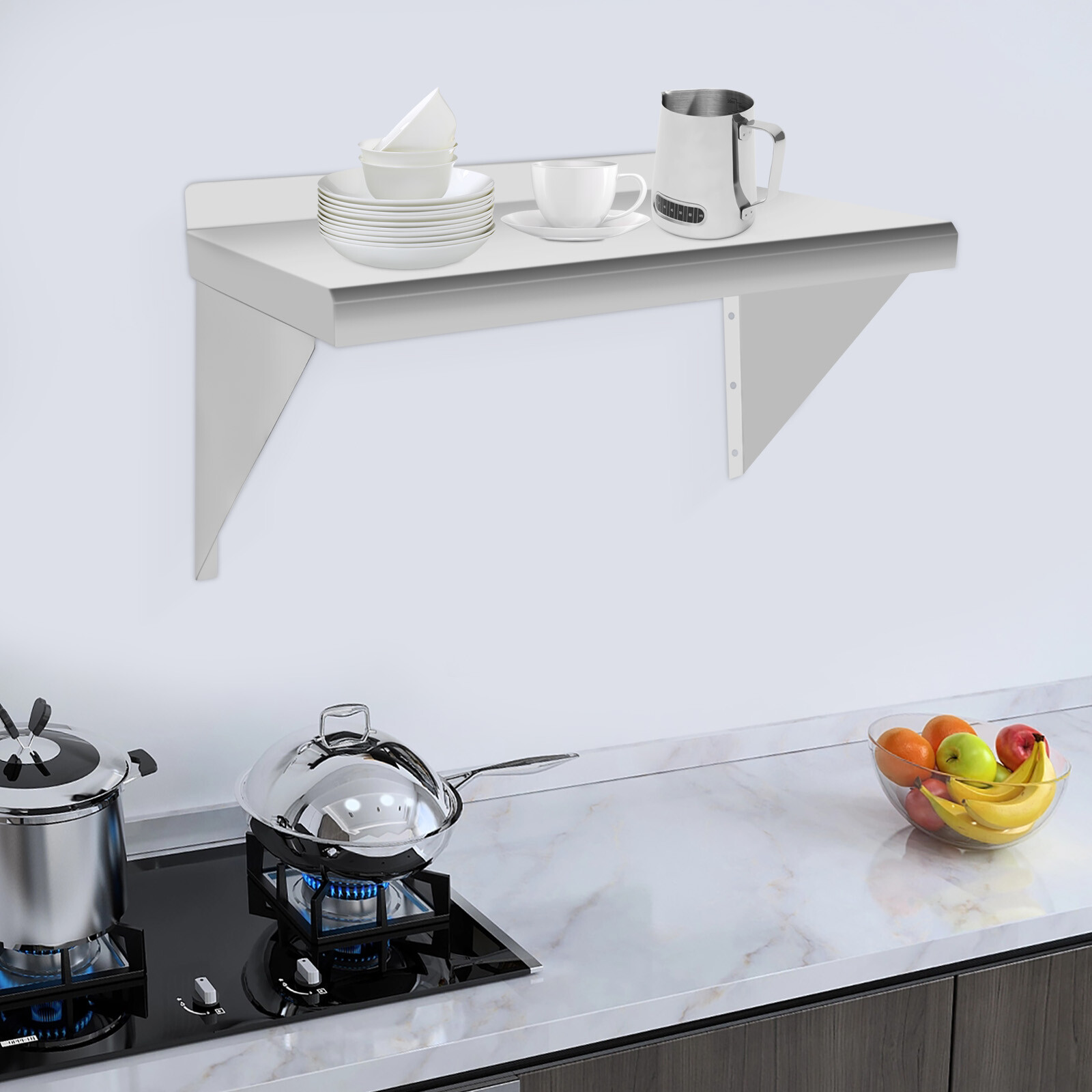 24*12in Commercial Kitchen She - Wall Shelf Commercial Kitchen 评论和价格