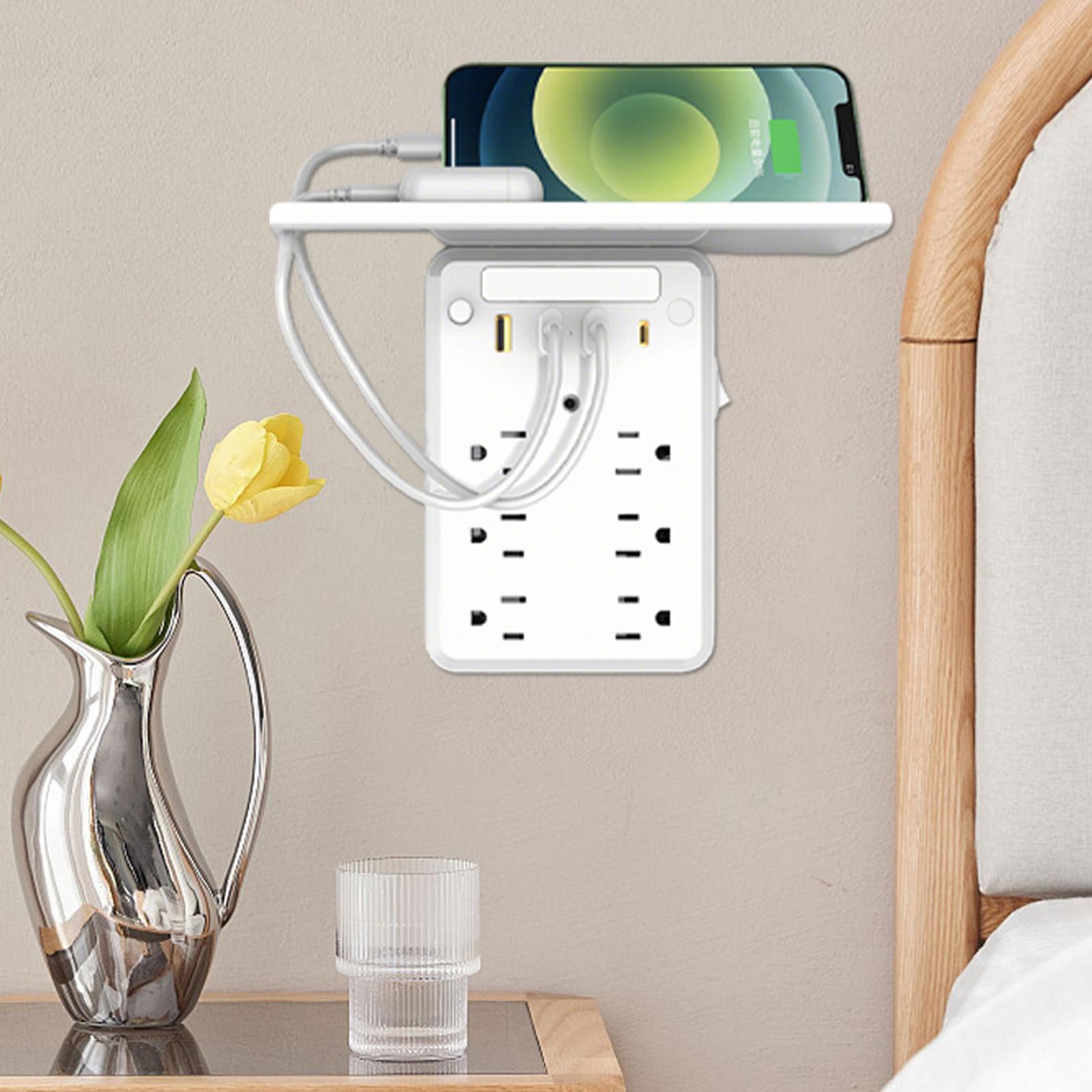 Multiple Outlet Wall Plug Char - Wall Shelf Commercial Kitchen 评论和价格