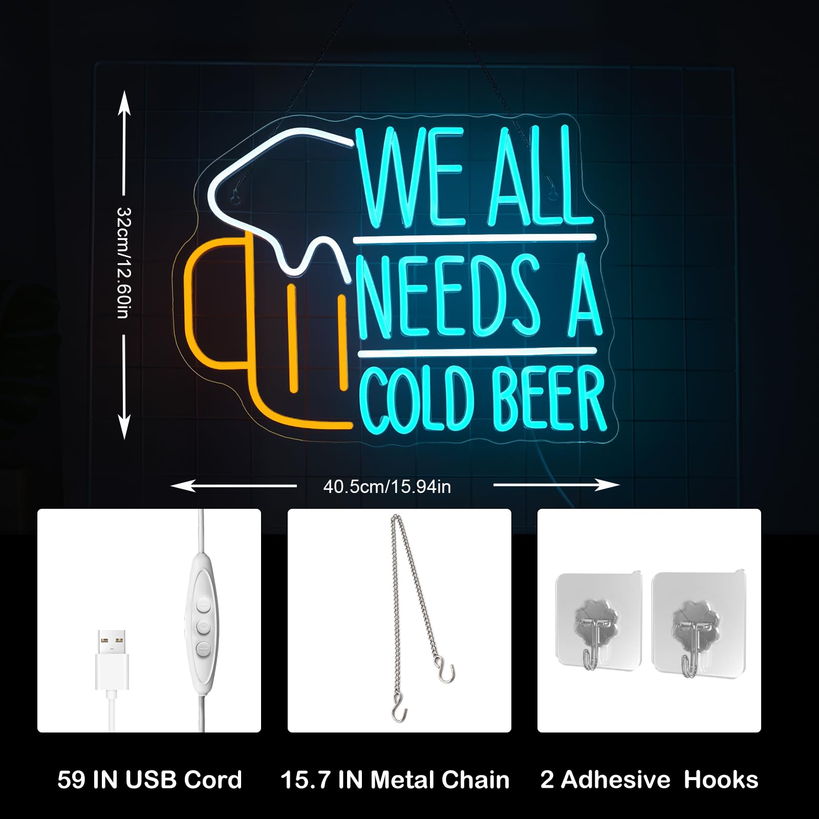 Beer Neon Sign LED Light Sign  - Commercial Kitchen Needs 评论和价格