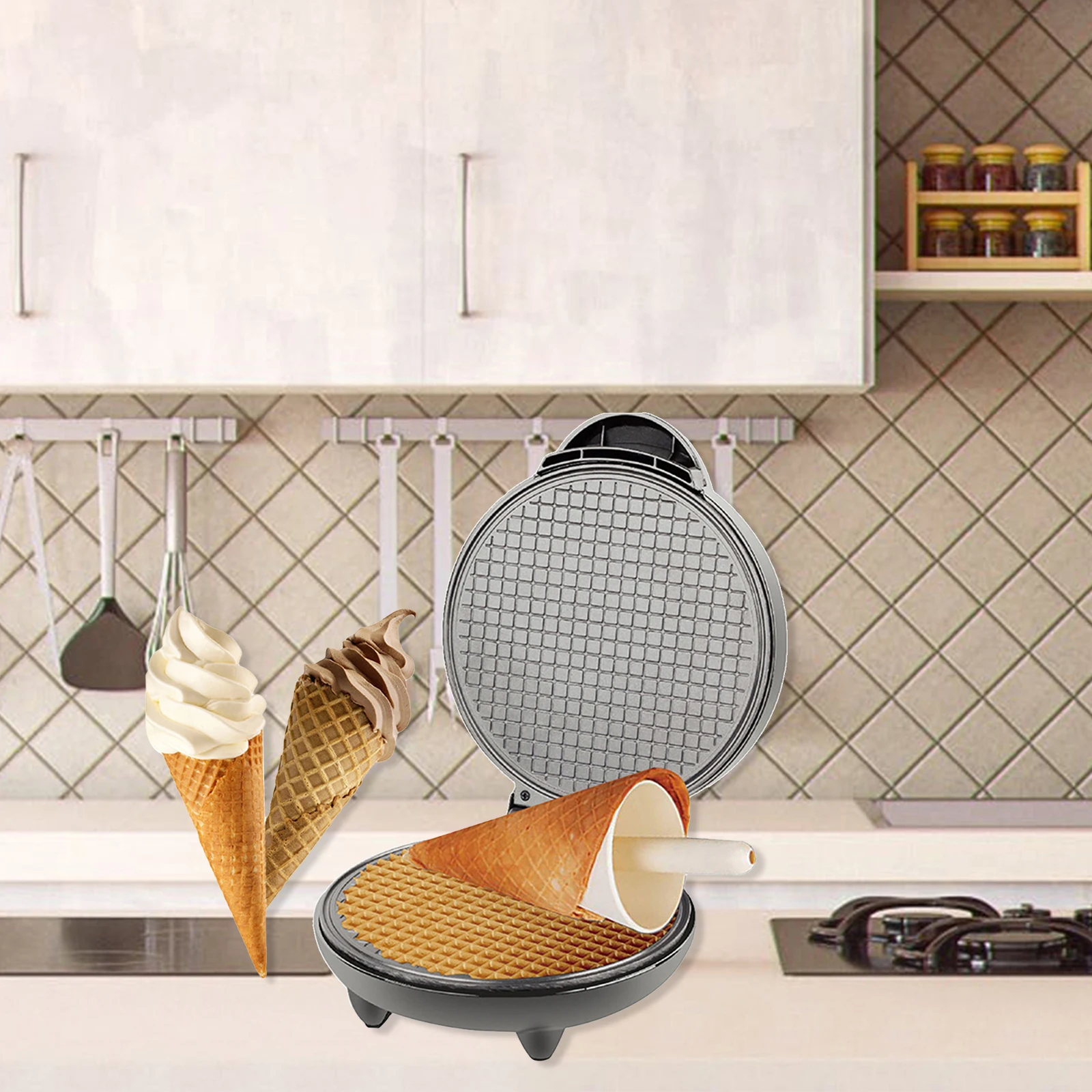 1200W Waffle Maker Nonstick Ba - Waffle Maker Commercial 评论和价格
