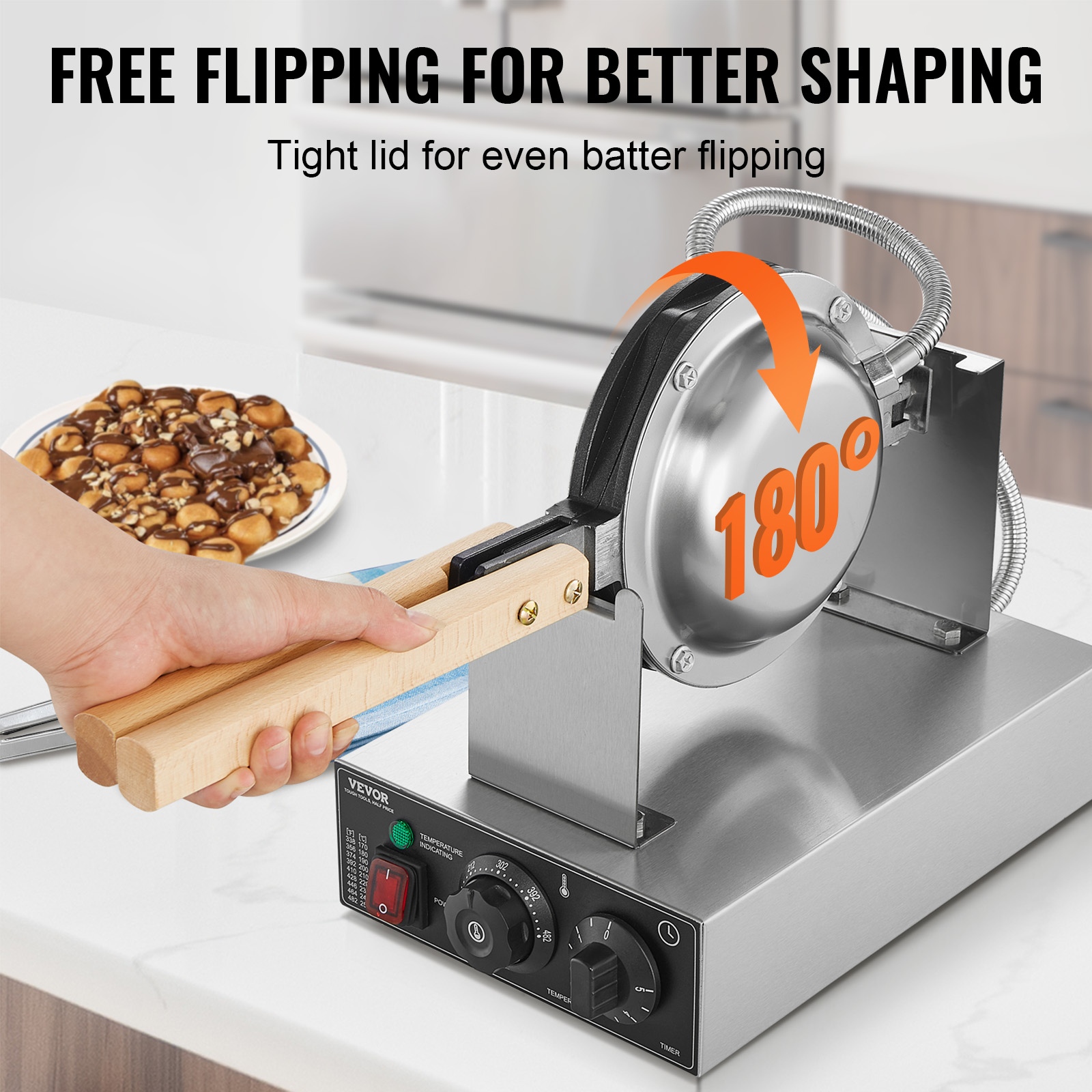 HomeWise Commercial Egg Bubble - Waffle Maker Commercial 评论和价格