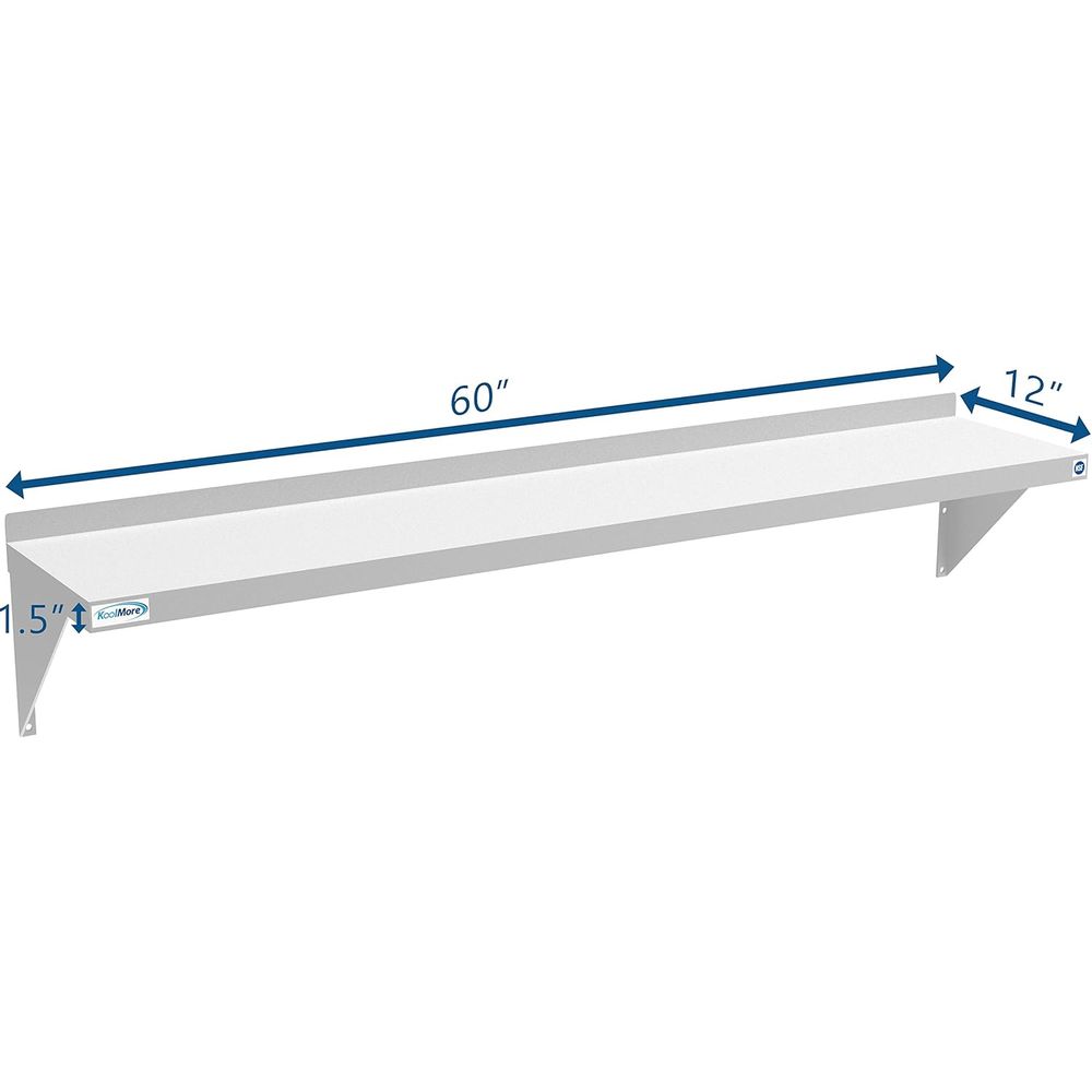 Industrial-Grade 12x60 Stainle - Wall Shelf Commercial Kitchen 评论和价格