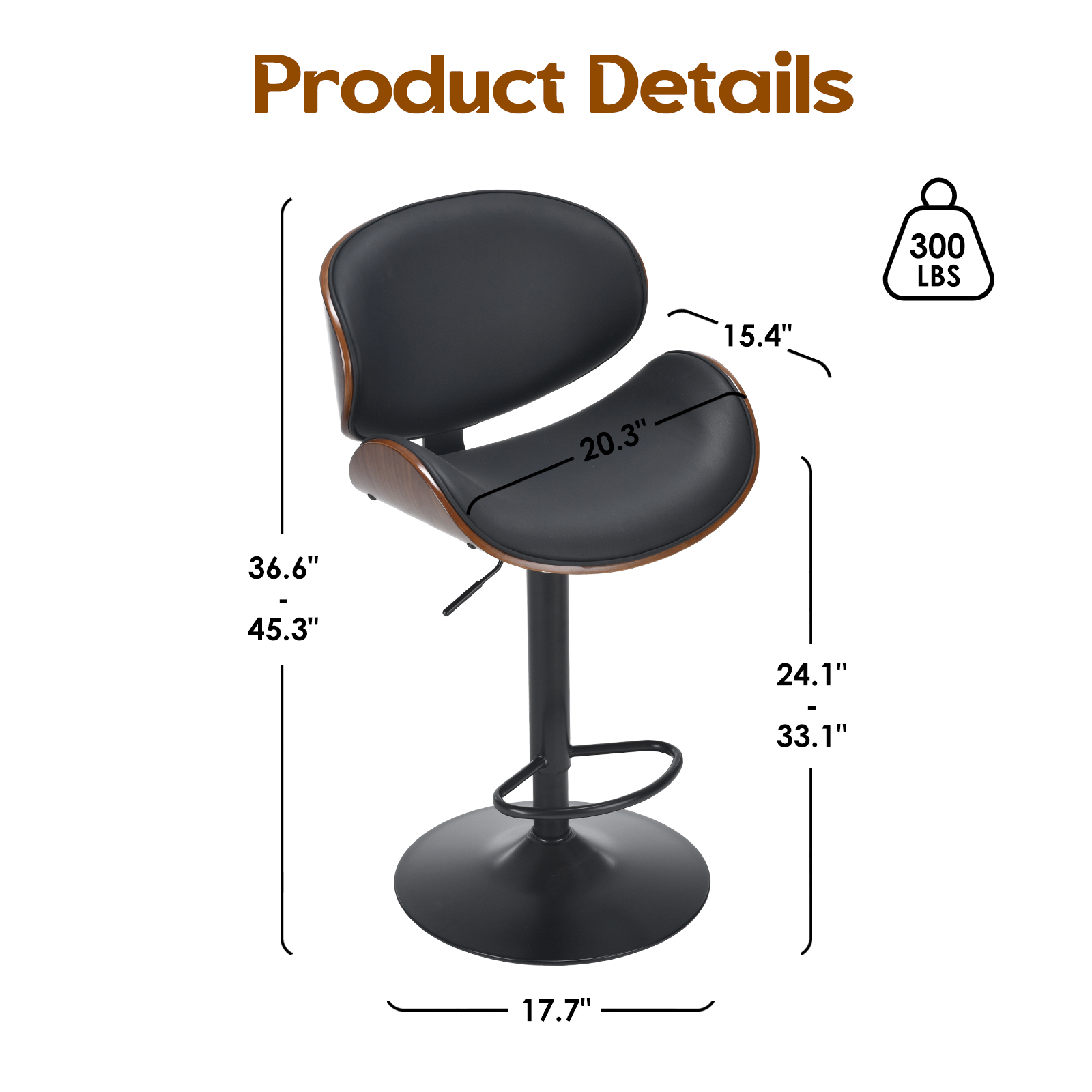 Farini Set of 2 Swivel Bar Sto - Commercial Kitchen Set 评论和价格