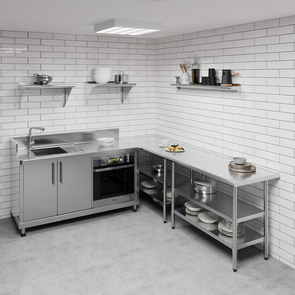 48 Stainless Steel Wall Shelf  - Wall Shelf Commercial Kitchen 评论和价格