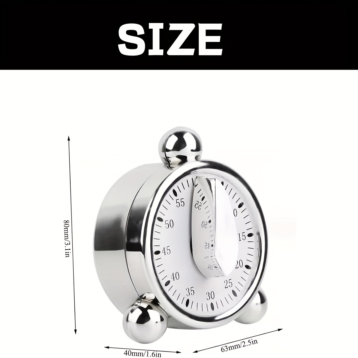 Visible Mechanical Timer, 60-M - Commercial Kitchen Timer 评论和价格