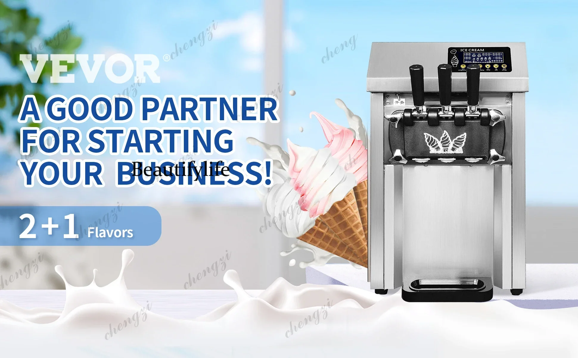 A55  Pre-cooling commercial ic - Soft Serve Ice Cream Machine 评论和价格